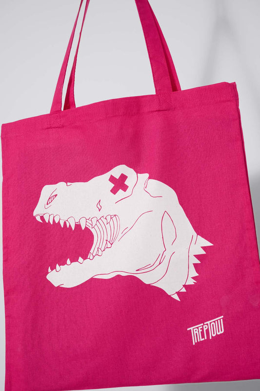 Jutebeutel - Treptosaurus (Pink)