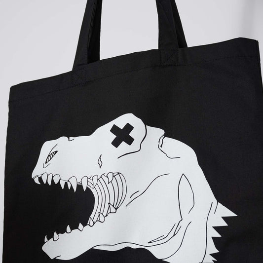 Jutebeutel - Treptosaurus (Schwarz)