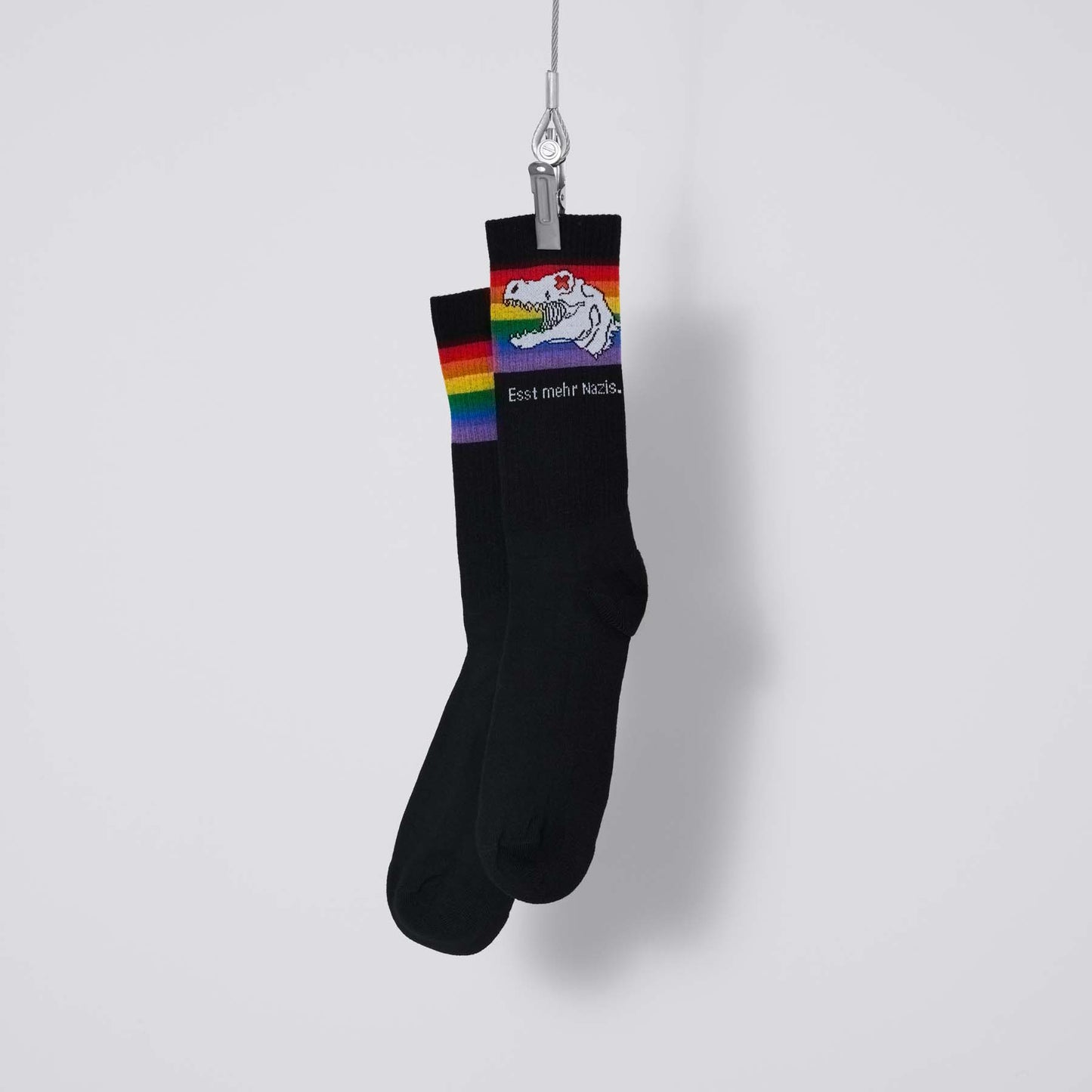 Socken - Treptosaurus - Esst mehr Nazis