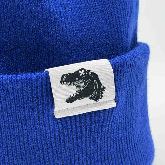 Kids Beanie - Treptosaurus - blau
