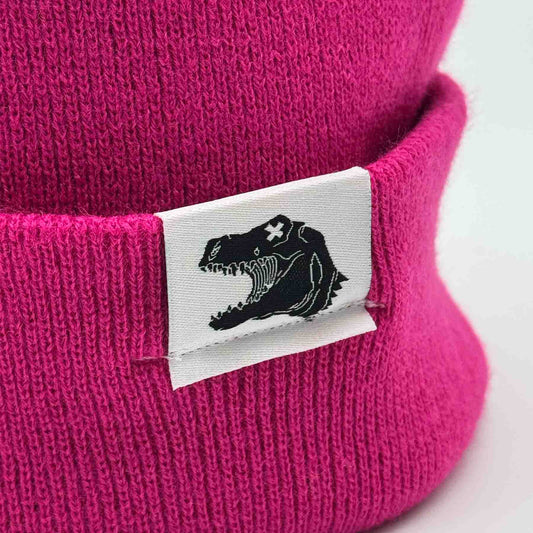 Kids Beanie - Treptosaurus - pink