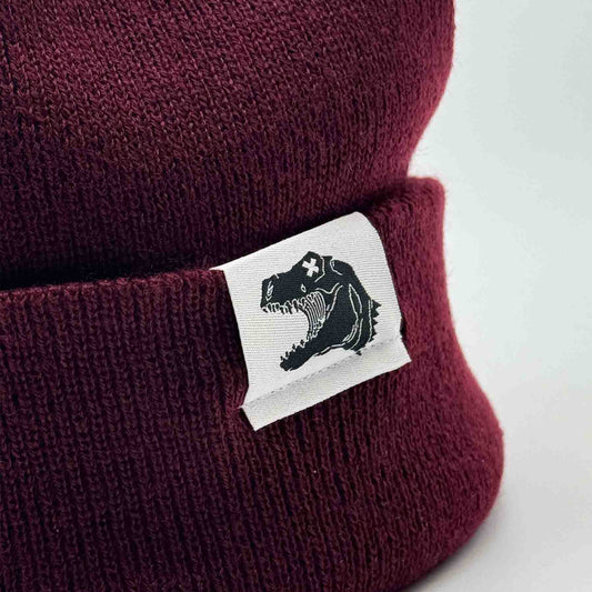 Beanie - Treptosaurus - weinrot