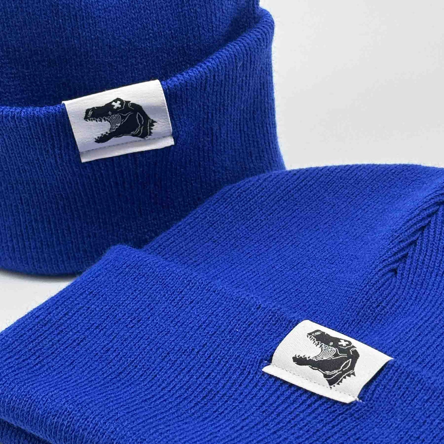 Kids Beanie - Treptosaurus - blau