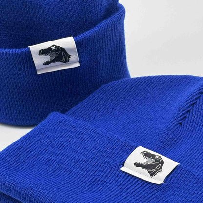 Kids Beanie - Treptosaurus - blau