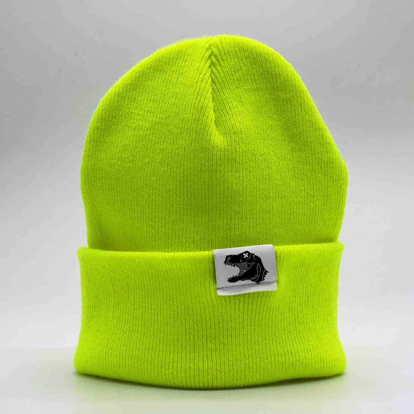 Kids Beanie - Treptosaurus - neon