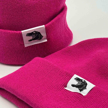Kids Beanie - Treptosaurus - pink
