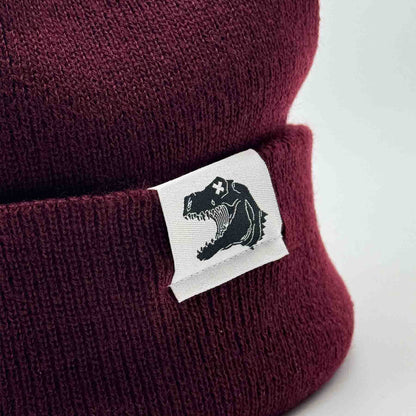 Beanie - Treptosaurus - weinrot