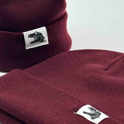 Beanie - Treptosaurus - weinrot